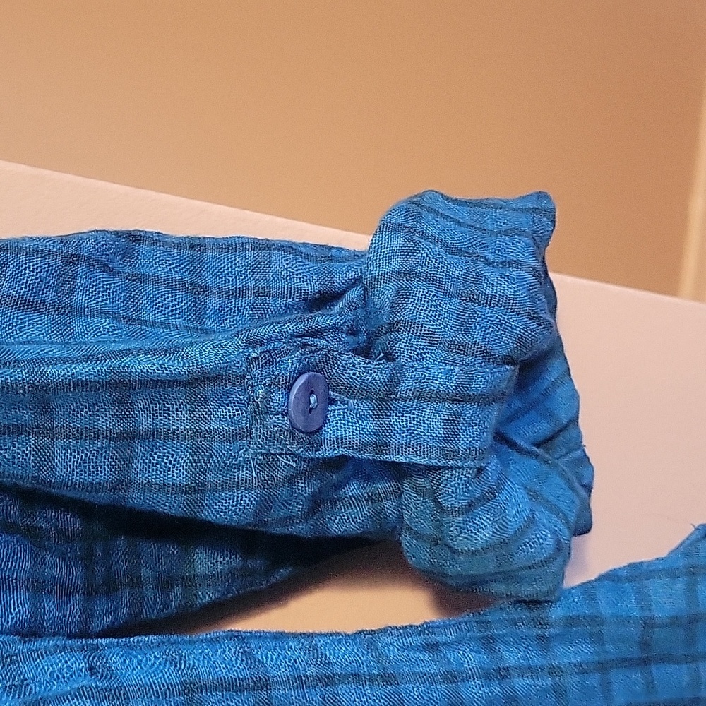 Flax Plaid Linen Top - Picture 3 of 6